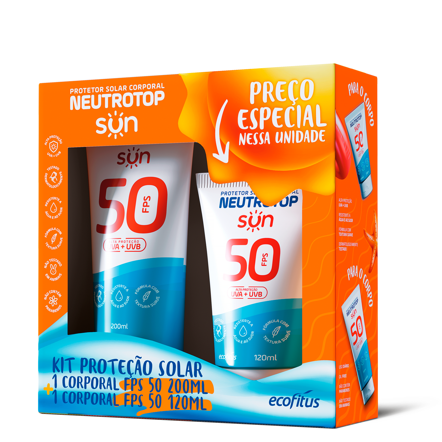Kit Neutrotop Sun 50FPS  120mL + 200mL
